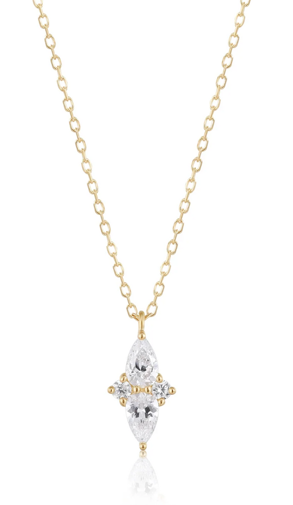 RION X BUDDHA JEWELRY ETHEREAL NECKLACE - WHITE SAPPHIRE