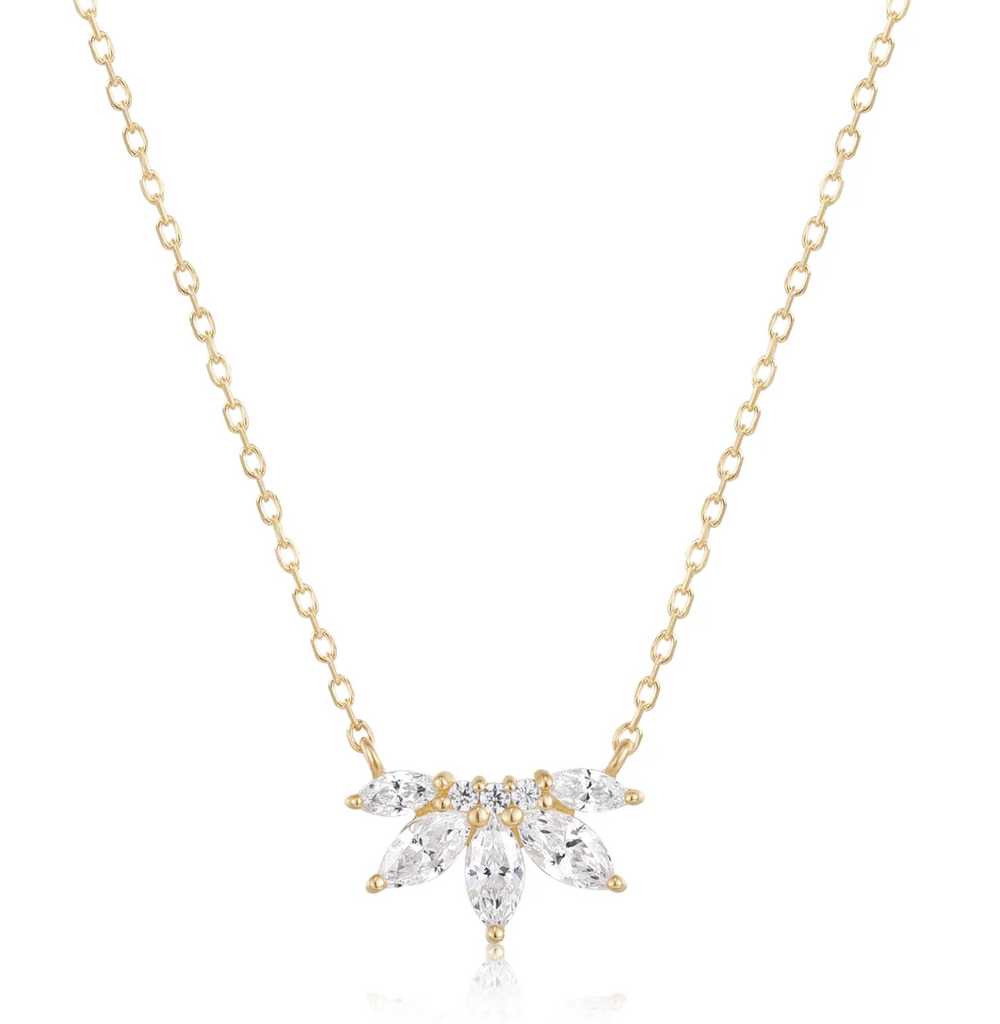 RION X BUDDHA JEWELRY VALENTINA NECKLACE - WHITE SAPPHIRE