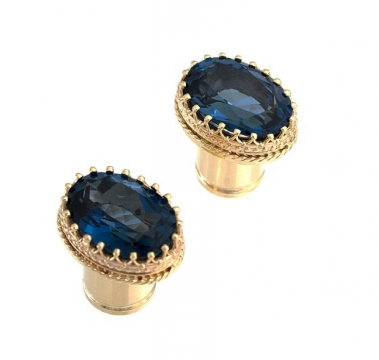 OVAL CROWN SINGLE FLARE-LONDON BLUE