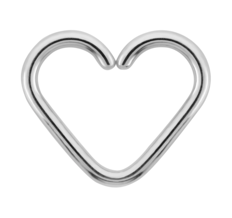 TITANIUM HEART SEAM RING